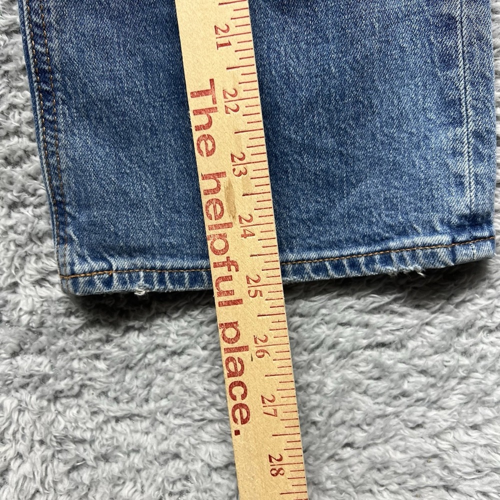 J Crew Jeans Womens 30 Blue Crop Flare Mid Rise Distressed Ripped Stretch - Picture 11 of 11